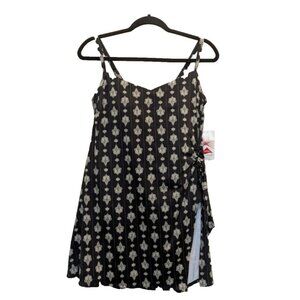 Land's End UPF 50 Sweetheart One-Piece Swim Dress Sz 10 Chlorine Resistnt